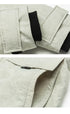 Close-up detail shots of cream Be_Born parka showing sleeve cuff construction and pocket details against white background