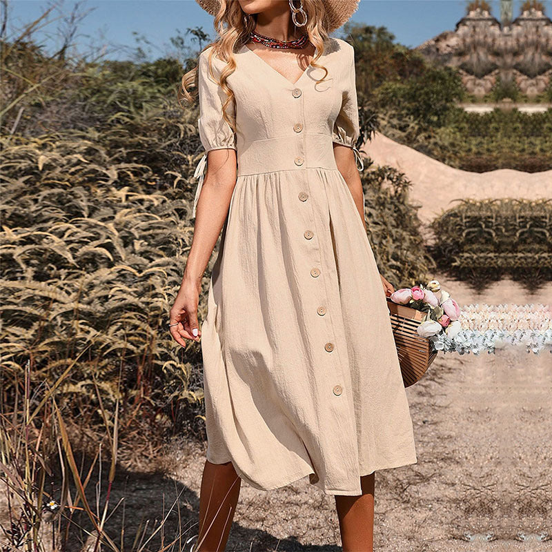 summer beige dress Just Perfect Tiered Ruffle Maxi Dress Oat
