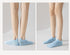 Multi-color display of antibacterial ankle socks showing mesh ventilation and branded details