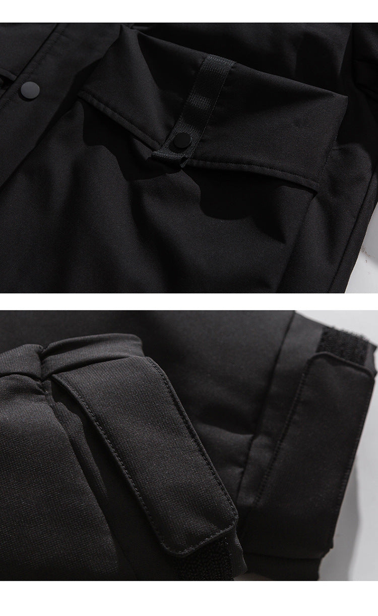 Patch Badge Down Puffer Coat