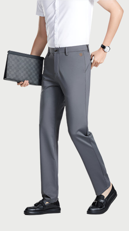 Men's Luxury Tech Trousers | Mulberry Silk-Blend Professional Pants
