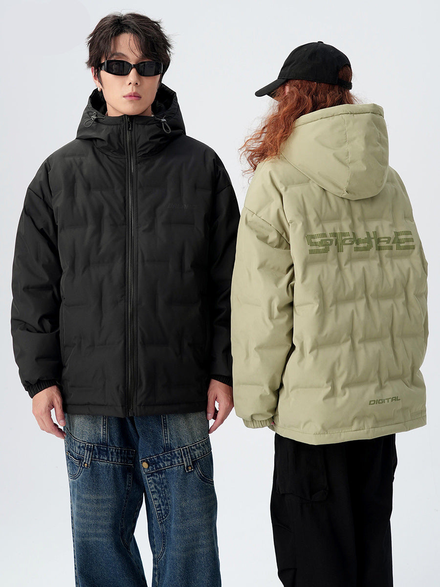 Minimalist Digital Down Puffer Jacket