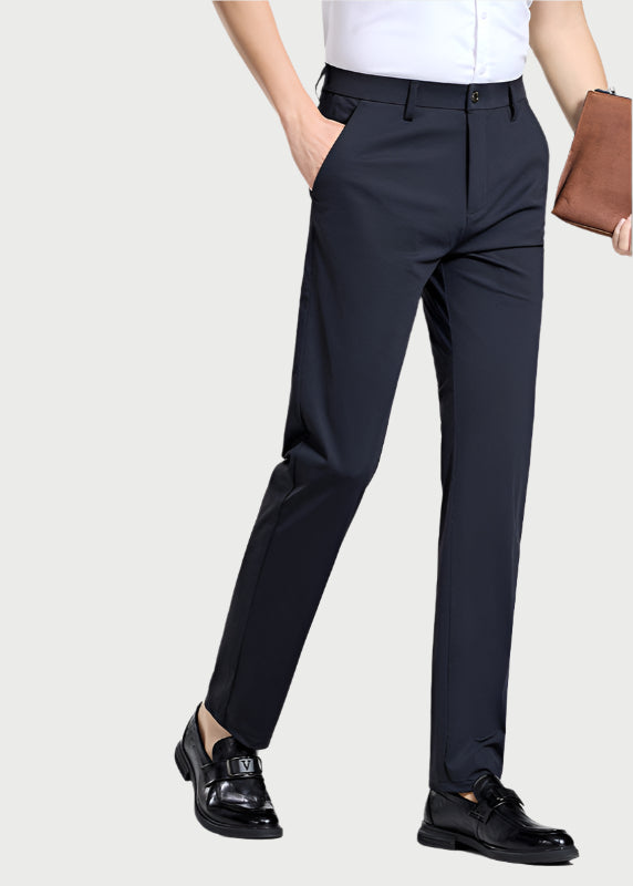 Men's UltraFlex Business Slacks | 4-Way Stretch Ice Silk Professional ...
