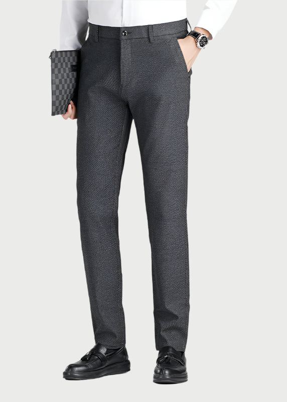 Pantalones de vestir de mezcla de lana para hombre | Pantalones de negocios profesionales de invierno