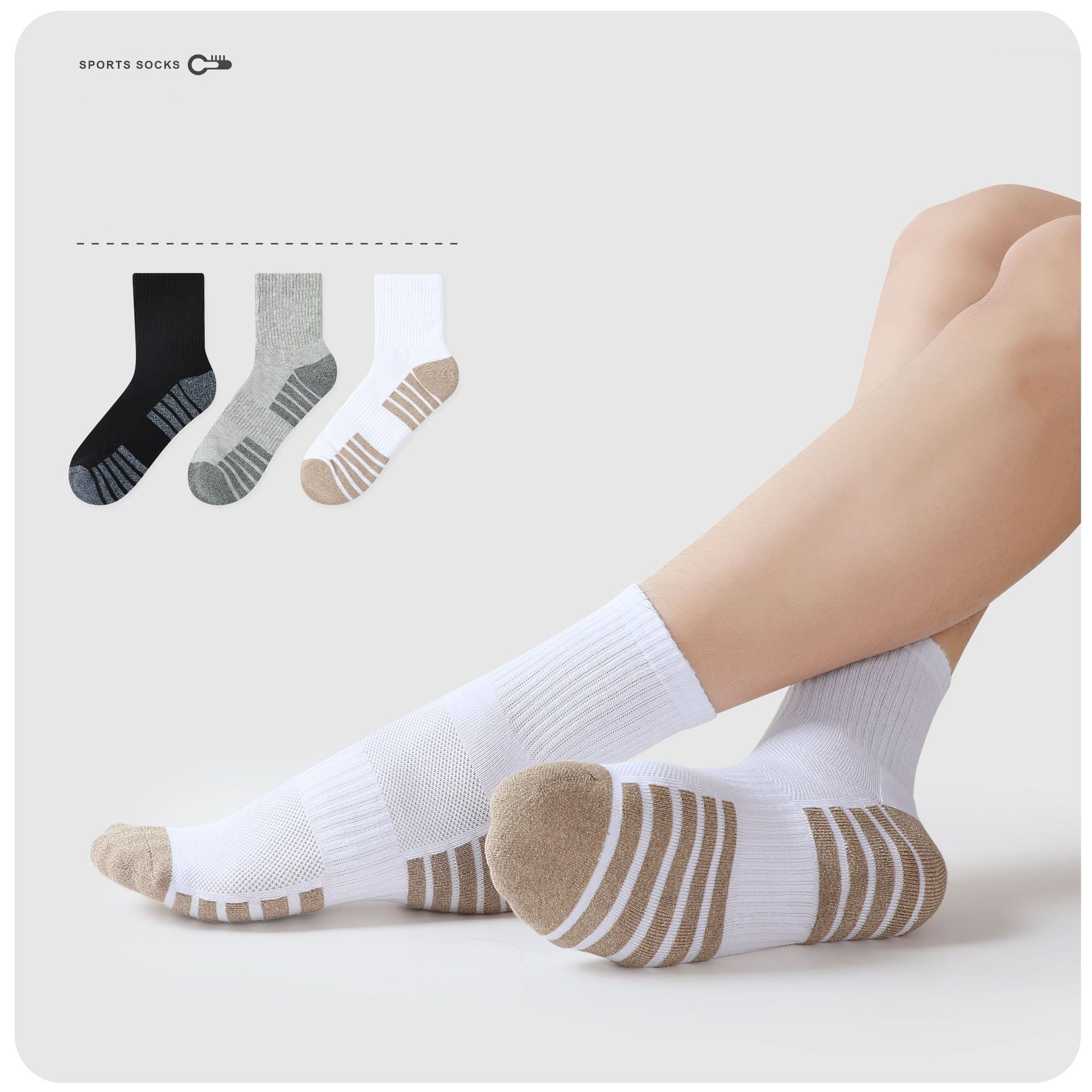 Premium Athletic Performance Socks (6 Pairs)