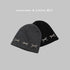 Gray and black knit beanies with pearl-studded bow decorations, displayed with "Fashion Trends X Seasonal Trend" text