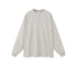 Quill Gray oversized sweatshirt with crew neck on plain background