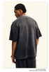 Back view of gray Breaking Tradition tee displaying premium cotton construction