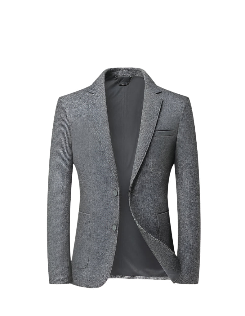 Men's Wool-Blend Blazer | Wrinkle-Free Business Casual Suit Jacket