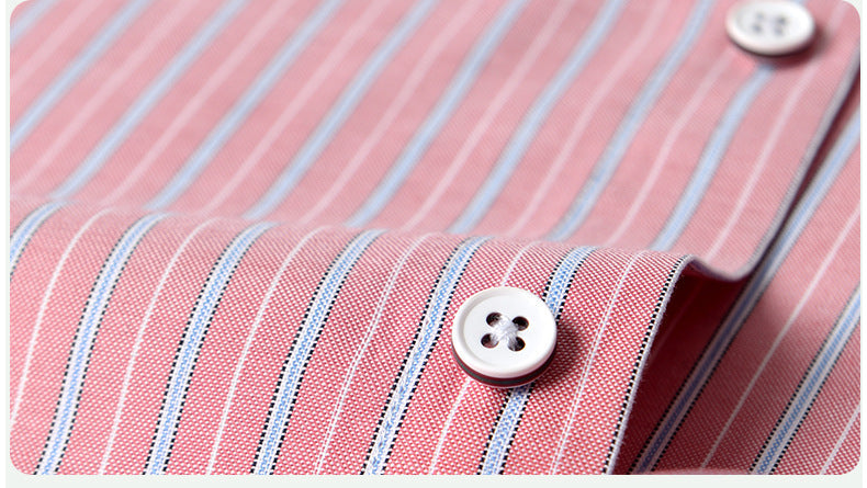 Camisa de negocios de algodón de primera calidad para hombre | Diseño clásico de corte ajustado