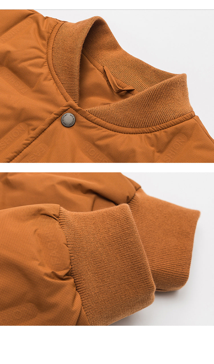 Chaqueta bomber acolchada de plumón estilo universitario