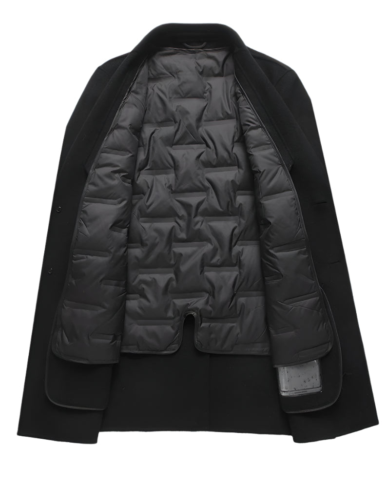 Men's Premium Wool Coat with Down Lining | Winter Luxury Collection
