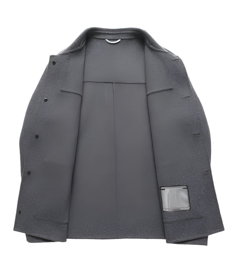Chaqueta corta de lana moderna para hombre | Prenda básica informal para el invierno