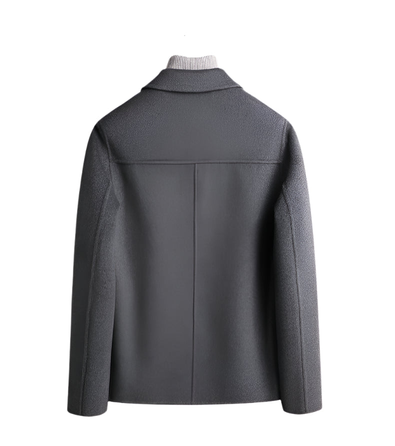 Chaqueta corta de lana moderna para hombre | Prenda básica informal para el invierno