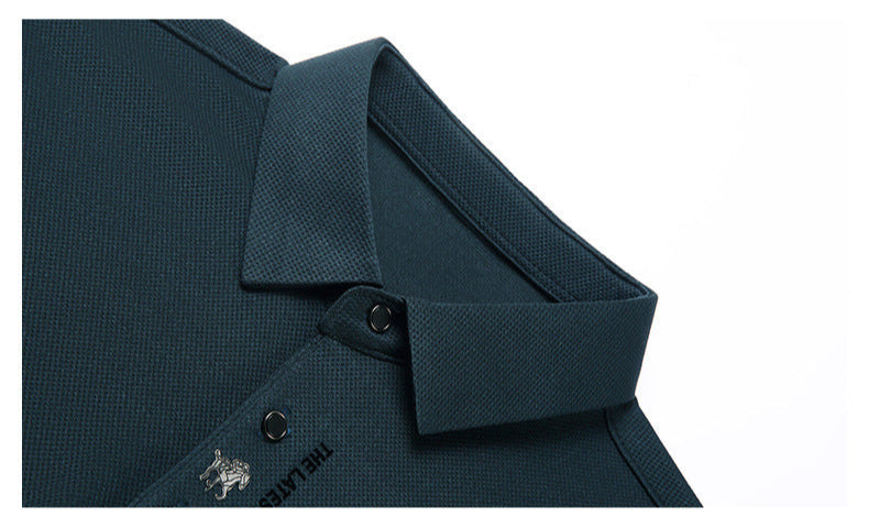 Men's Long Sleeve Performance Polo | Vertical Stitch Detail