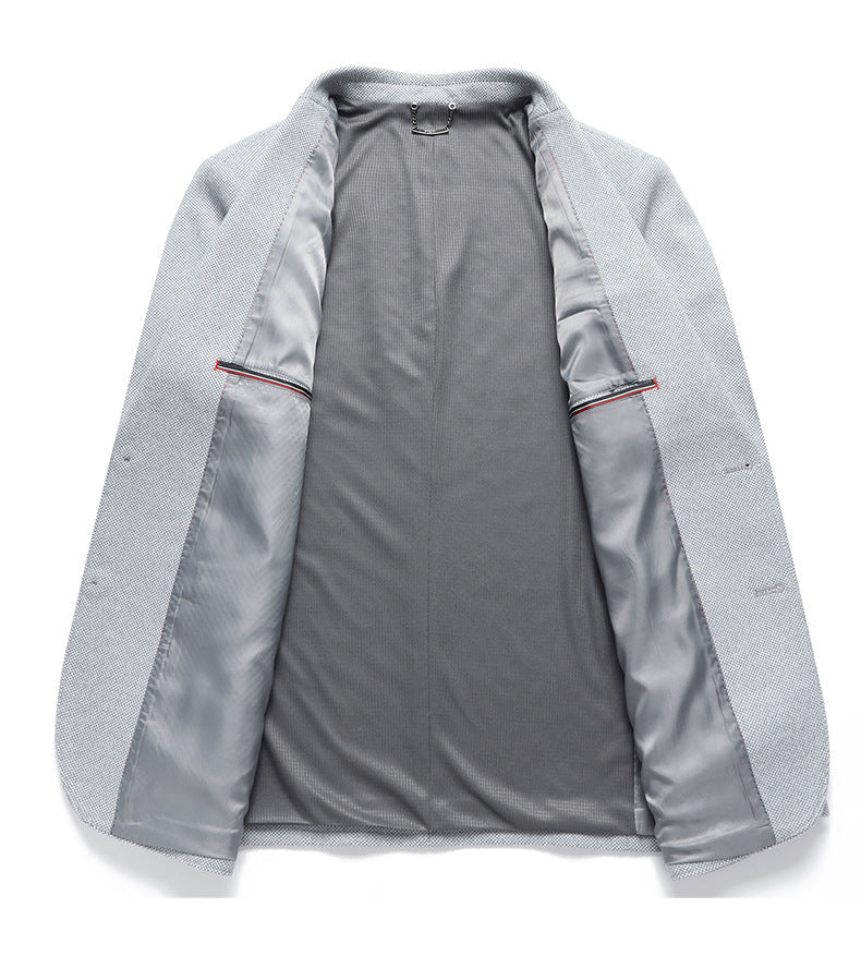 Men's Wool-Blend Blazer | Wrinkle-Free Business Casual Suit Jacket
