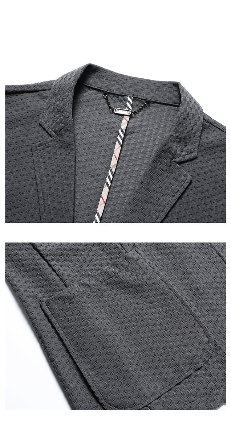 Men's Unlined Collarless Blazer | Spring/Summer Minimalist Jacket