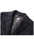 Close-up of the coat’s interior label with "Down Wear" branding
