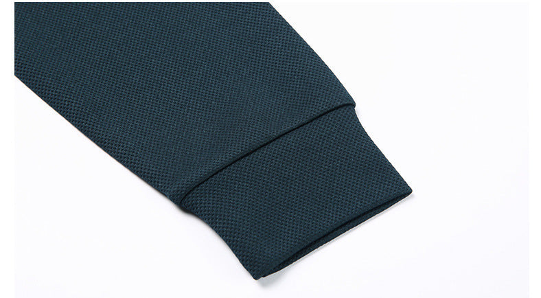 Men's Long Sleeve Performance Polo | Vertical Stitch Detail