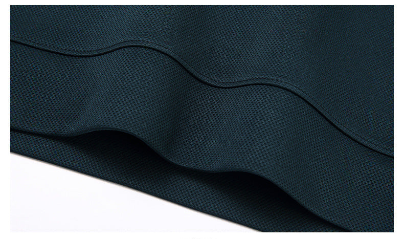 Men's Long Sleeve Performance Polo | Vertical Stitch Detail