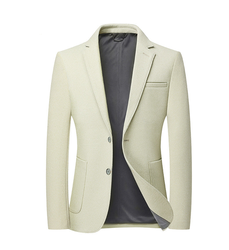 Men's Wool-Blend Blazer | Wrinkle-Free Business Casual Suit Jacket