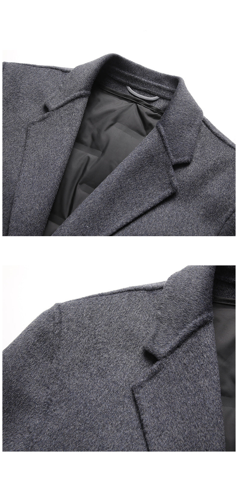 Men's Premium Wool Coat with Down Lining | Winter Luxury Collection