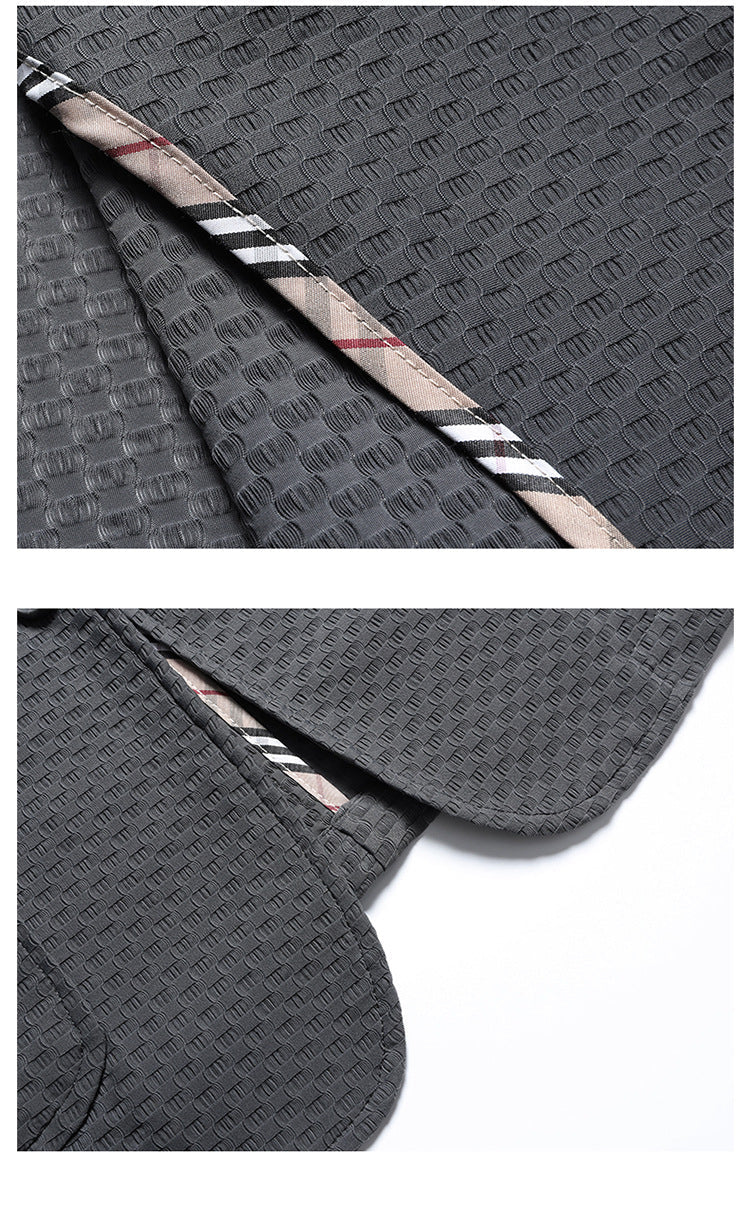 Men's Unlined Collarless Blazer | Spring/Summer Minimalist Jacket