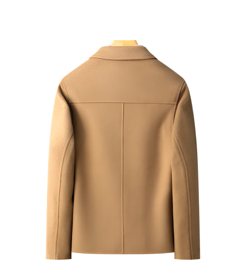 Chaqueta corta de lana moderna para hombre | Prenda básica informal para el invierno