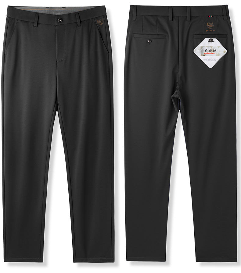 Men's Luxury Tech Trousers | Mulberry Silk-Blend Professional Pants