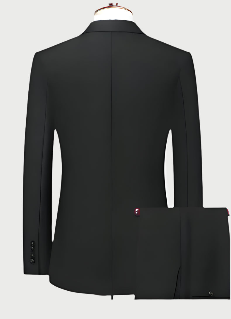 Men's Italian Double-Vent 2-Piece Suit | Premium Business Collection