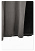 Bottom hem of gray and black tank tops, showcasing the raw, washed fabric finish
