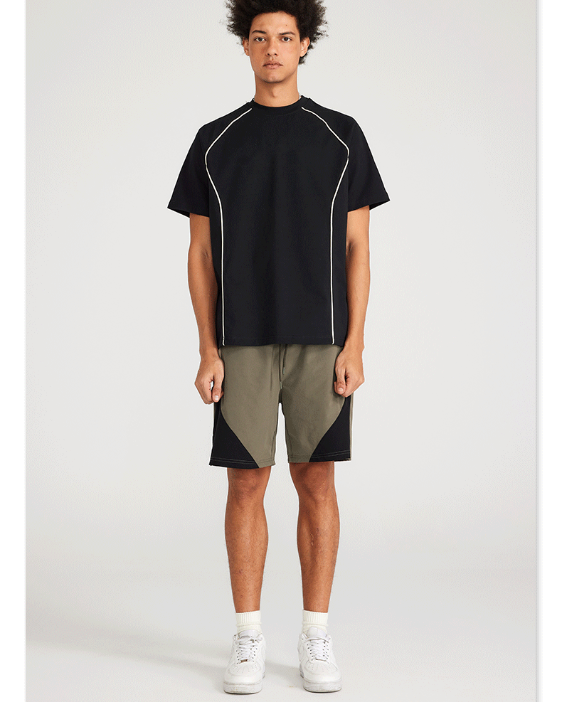 Men's Retro Sport Shorts | Geometric Color Block Series