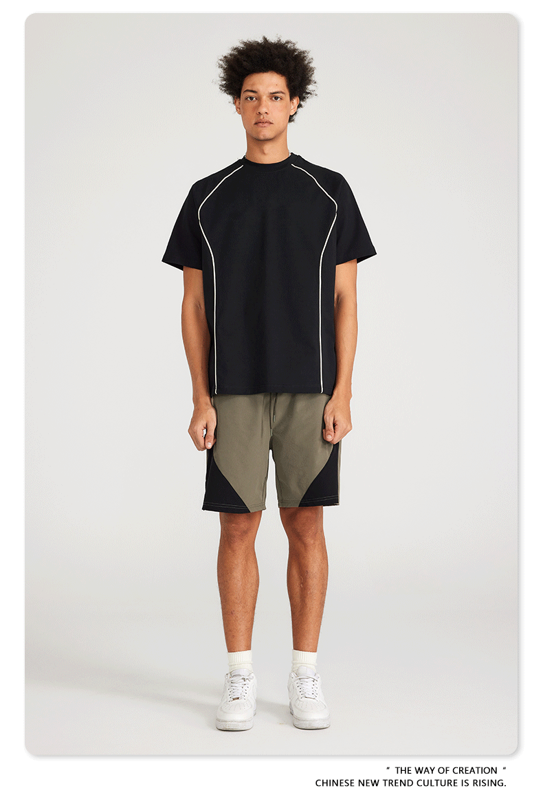 Men's Retro Sport Shorts | Geometric Color Block Series