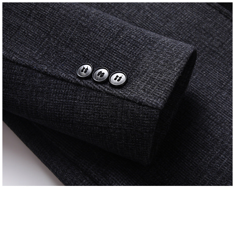 Abrigo de lana para hombre con forro de plumón desmontable | Colección Premium de invierno