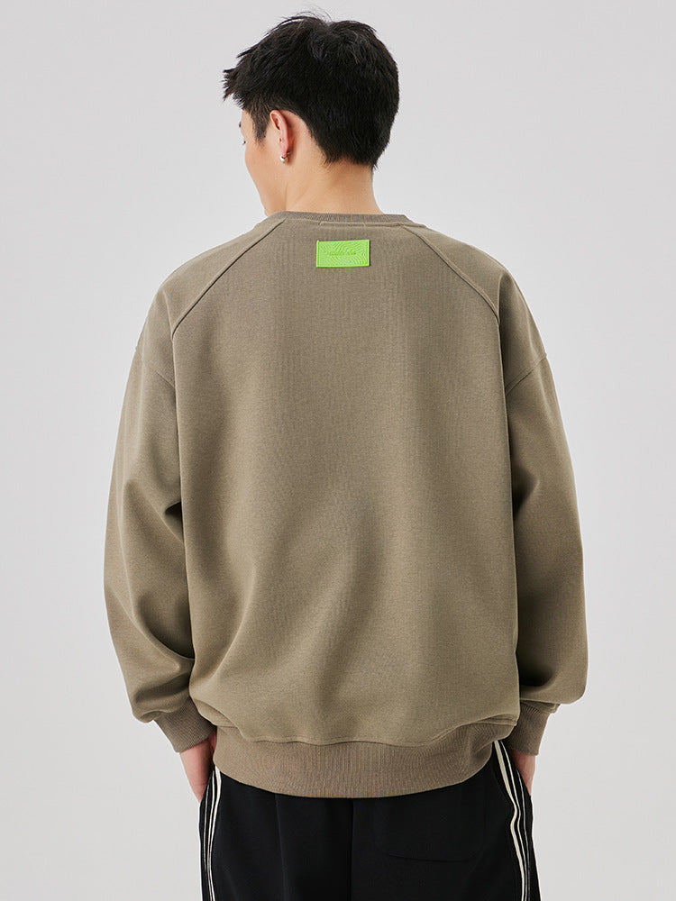 Neon Wave Logo Cotton Blend Sweatshirt