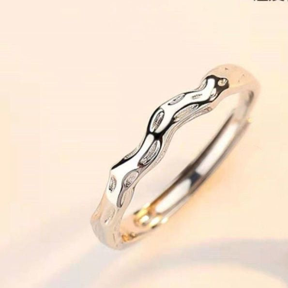 Nature’s Elegance: Intricate Silver Butterfly & Flora Ring
