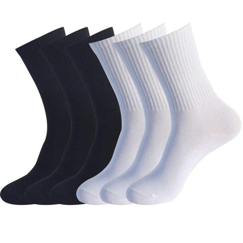 Moisture-Wicking Athletic Crew Socks (2 Pairs)