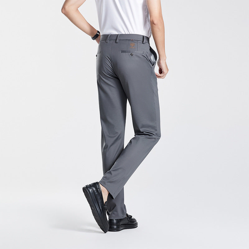 Men's Luxury Tech Trousers | Mulberry Silk-Blend Professional Pants