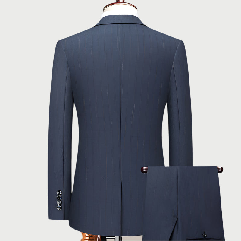 Men's Premium Striped Suit Set | Professional 2-Piece Collection