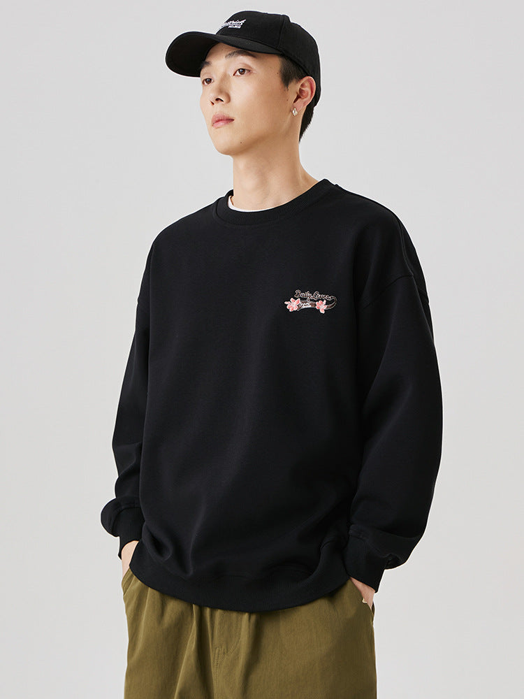 Mini Floral Logo Cotton Blend Sweatshirt