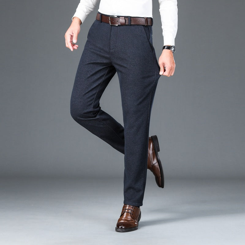 white christmas dresses Men's Evergreen Slim Straight Fit Stretch Trouser