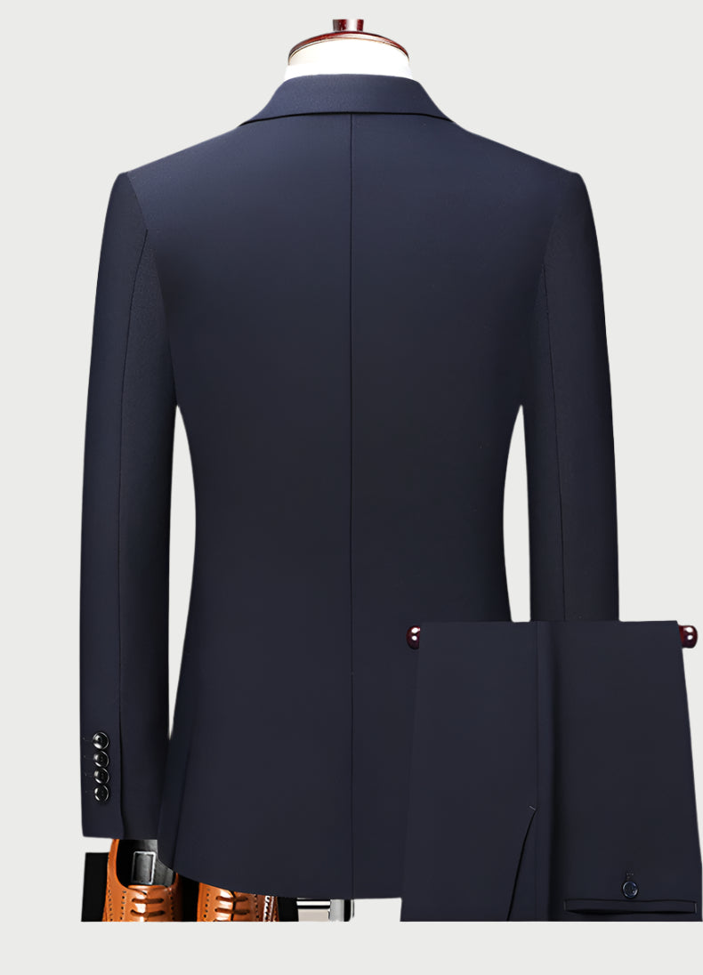 Men's Italian Double-Vent 2-Piece Suit | Premium Business Collection