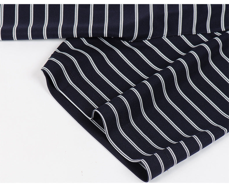 Men's Striped Polo Shirt | Modal Cooling Summer Shirt