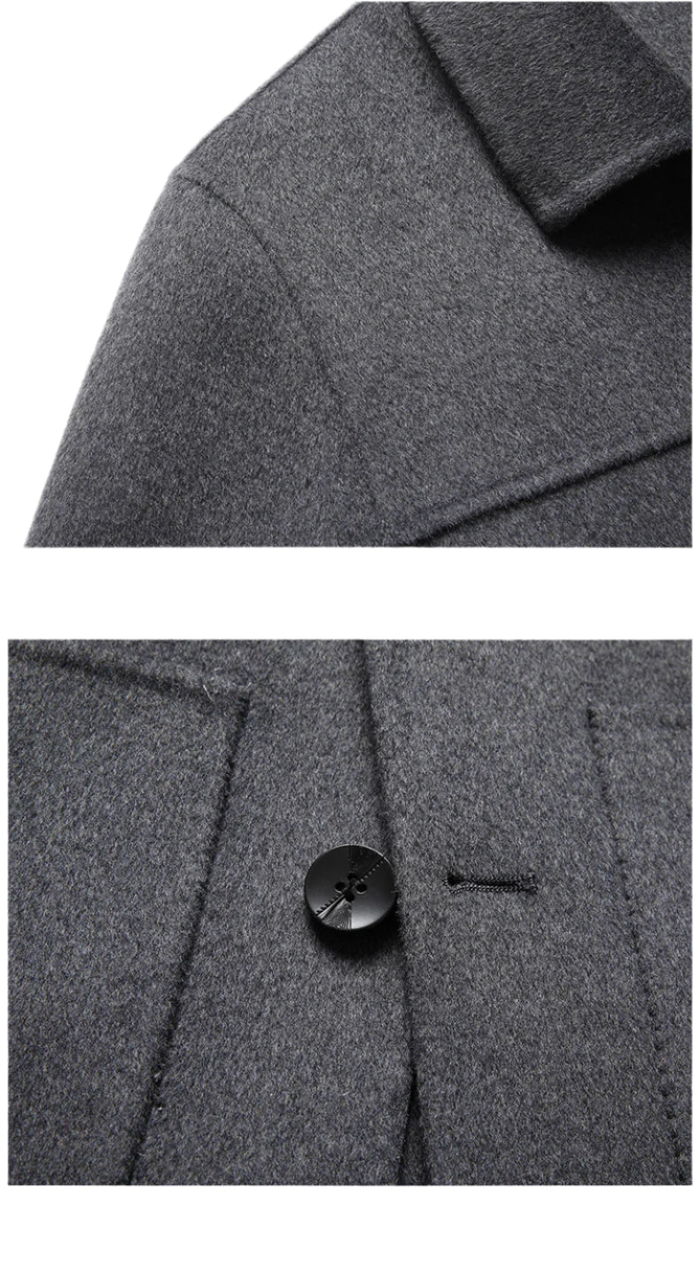 Chaqueta corta de lana moderna para hombre | Prenda básica informal para el invierno