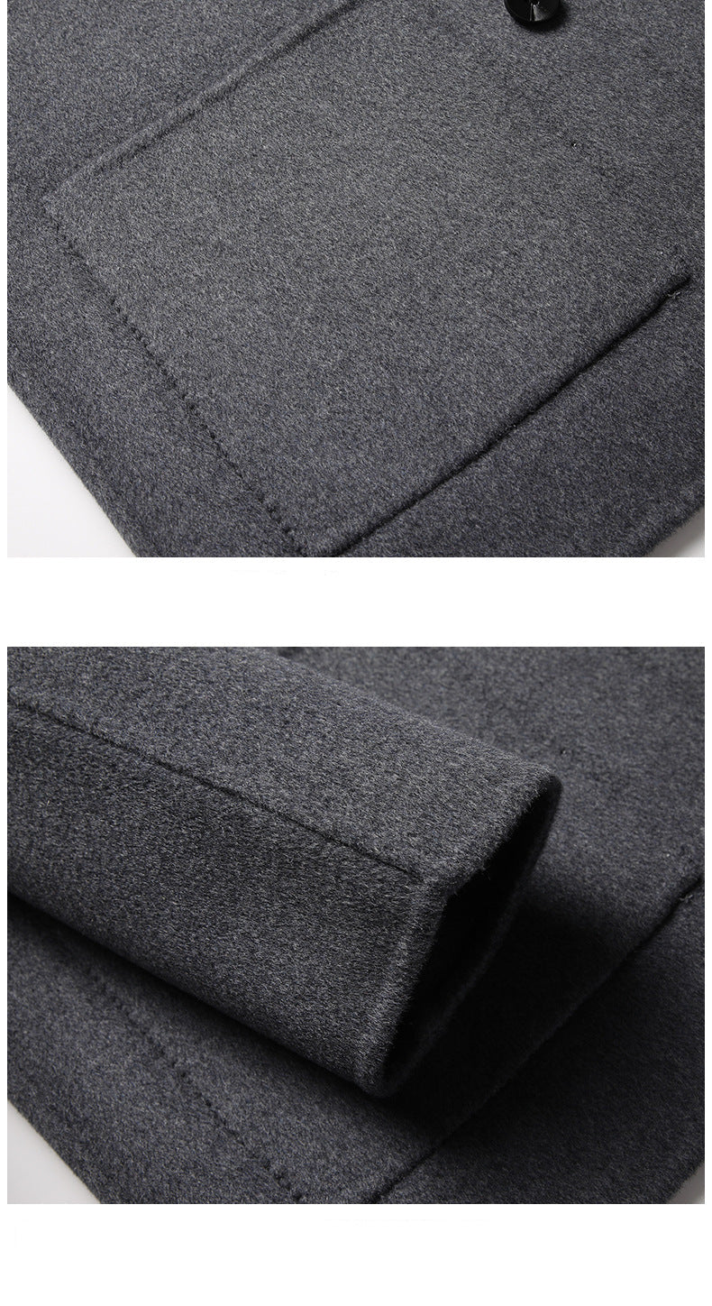 Chaqueta corta de lana moderna para hombre | Prenda básica informal para el invierno