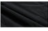 Close-up of black fabric texture showing smooth surface quality of the down coat