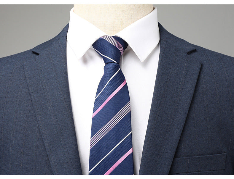 Men's Premium Striped Suit Set | Professional 2-Piece Collection