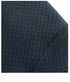 Detailed fabric texture of dark blue GFJFRIN blazer showing geometric basket-weave pattern across shoulder area