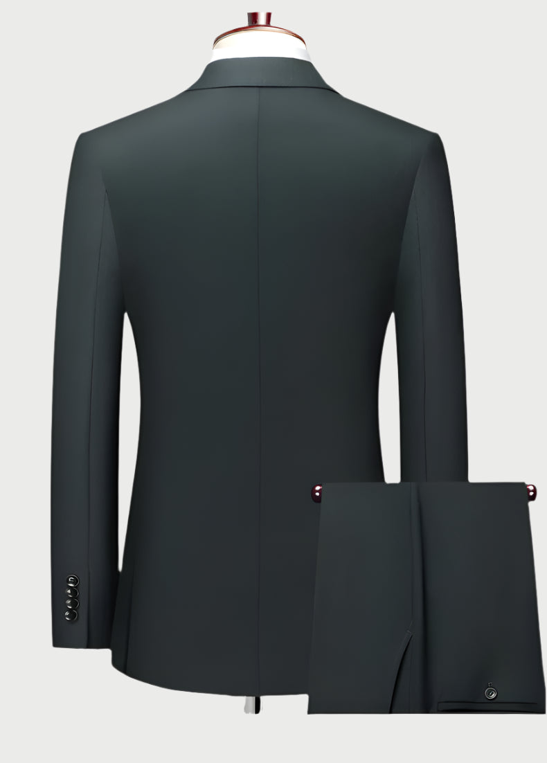 Men's Italian Double-Vent 2-Piece Suit | Premium Business Collection