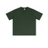 Forest green oversized t-shirt with classic crew neckline, short sleeves and relaxed fit, crafted from premium cotton fabric
